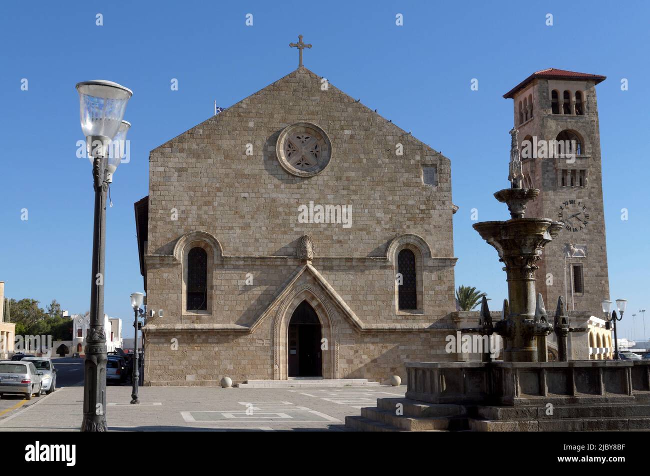 Rhodes Town, Rhodes Island, Greece, Dodecanese.St John the Evangelist ...