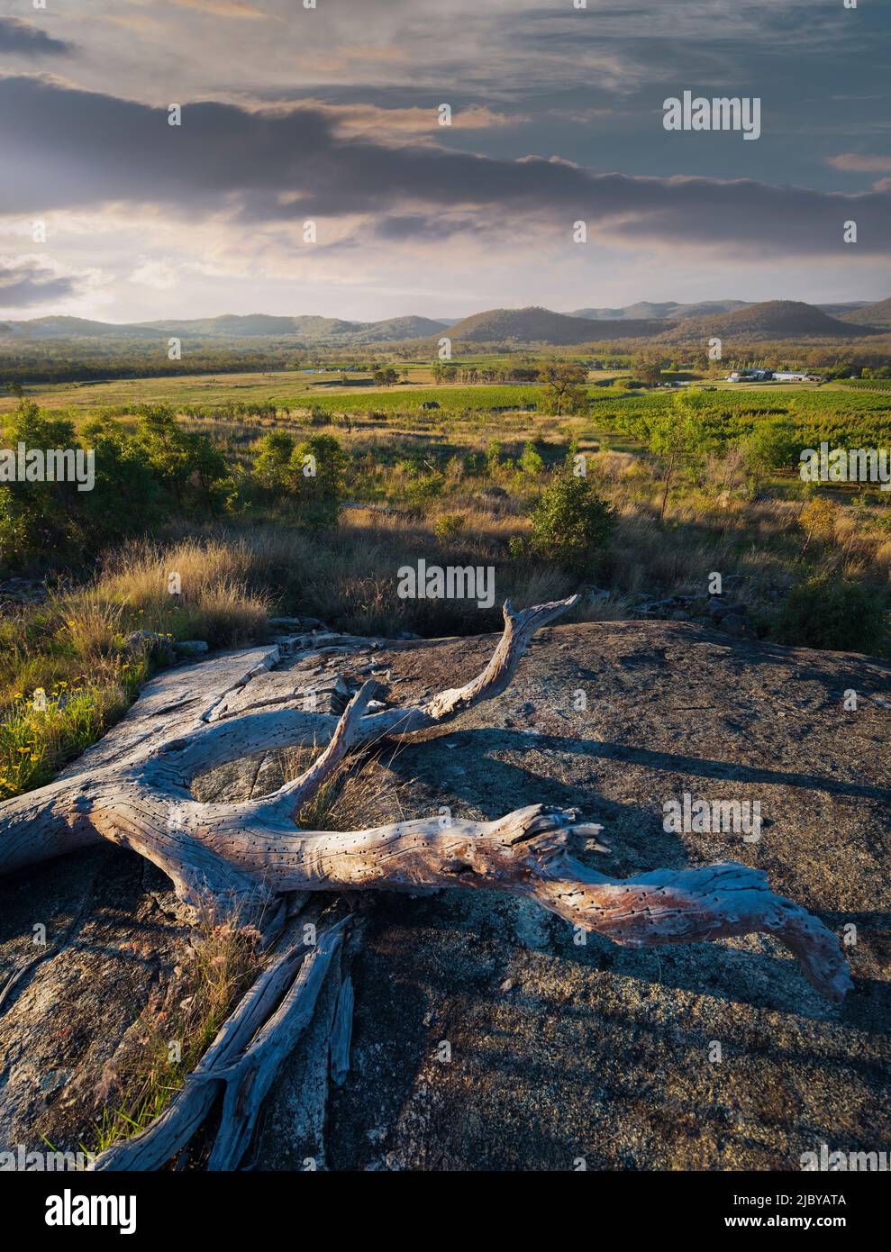 Ballandean rural landscape - Granite Belt Stock Photo