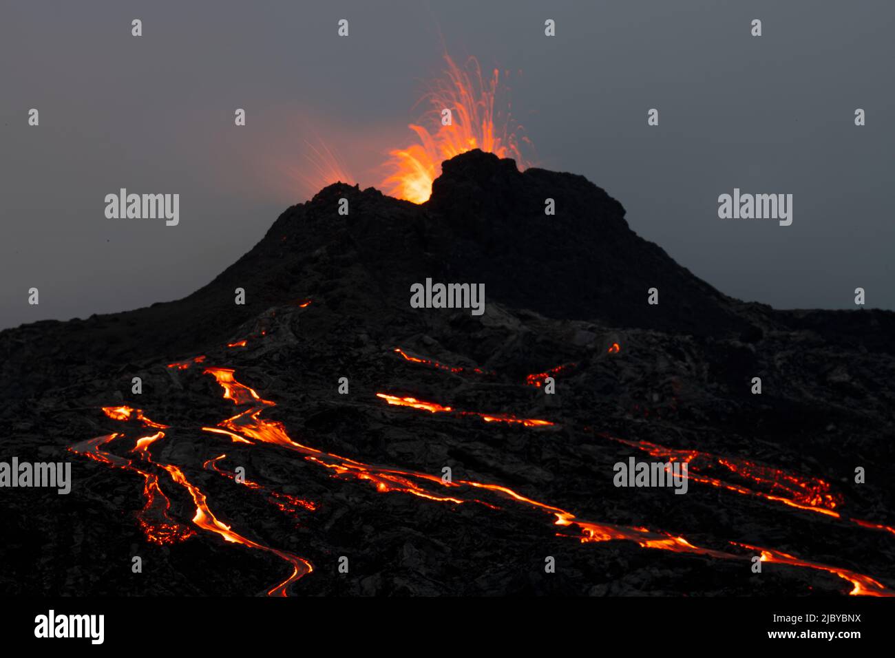 Volcanic eruption Reykjanes Peninsula Iceland Stock Photo - Alamy