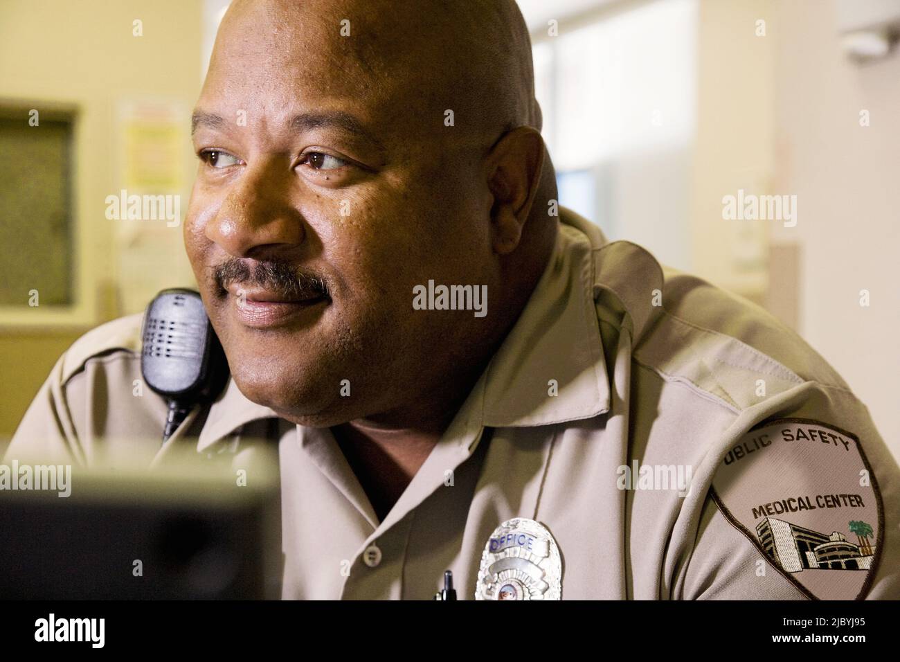 African security guard Stock Photo