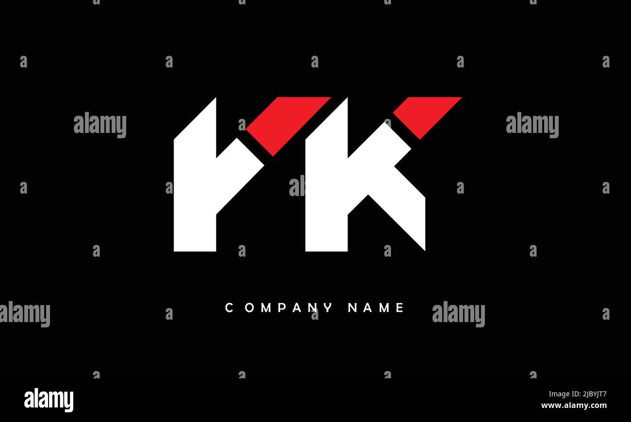 YK, KY Alphabets Letters Logo Monogram Stock Vector