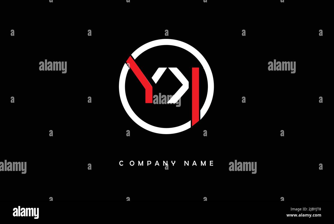 YK, KY Alphabets Letters Logo Monogram Stock Vector
