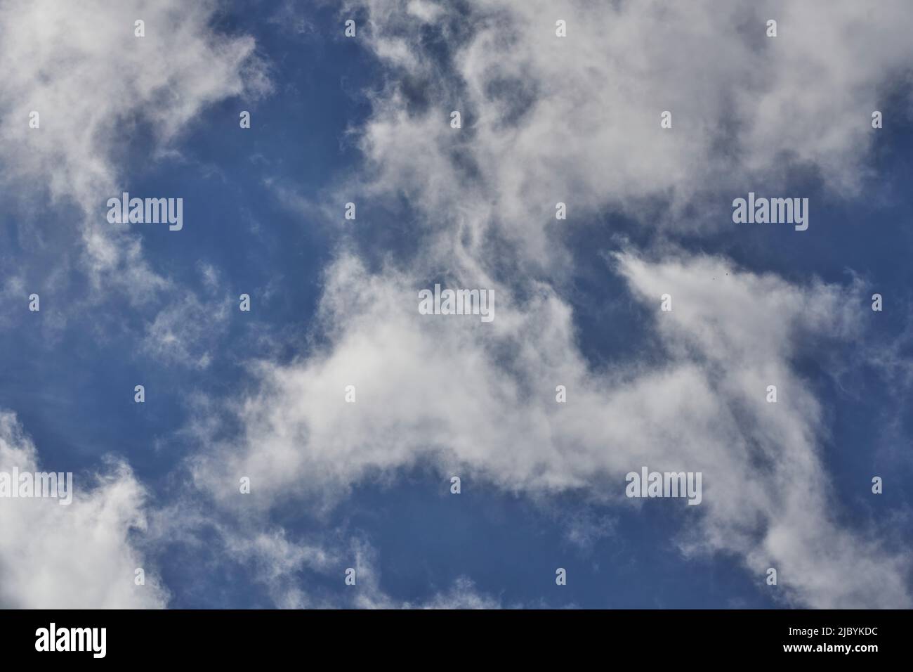 Blue sky background with clouds.. Stock Photo