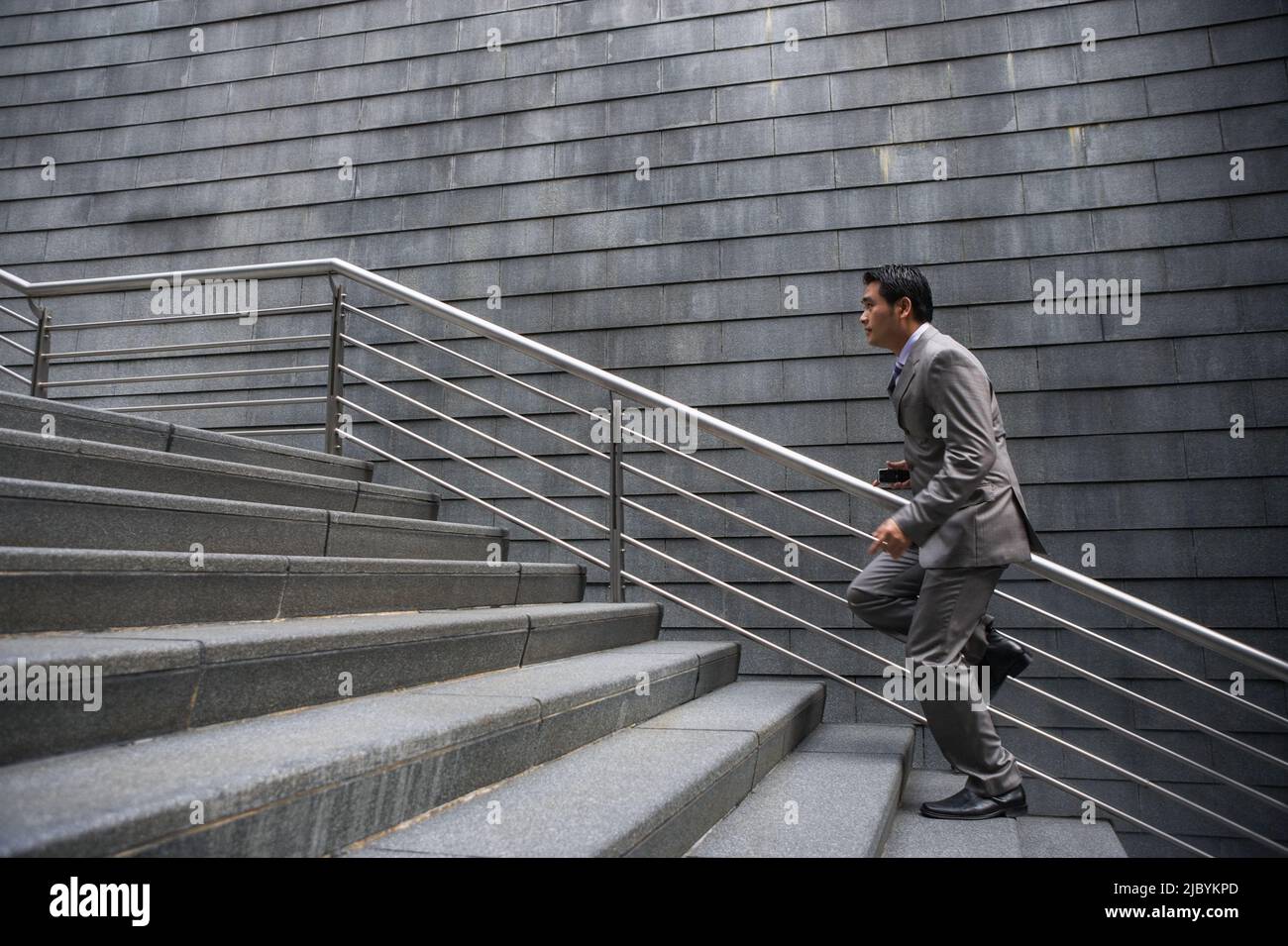 Running up stairs and profile hi-res stock photography and images - Alamy