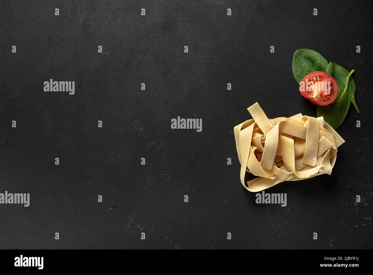 pasta, Pappardelle are large, very broad, flat pasta, similar to wide