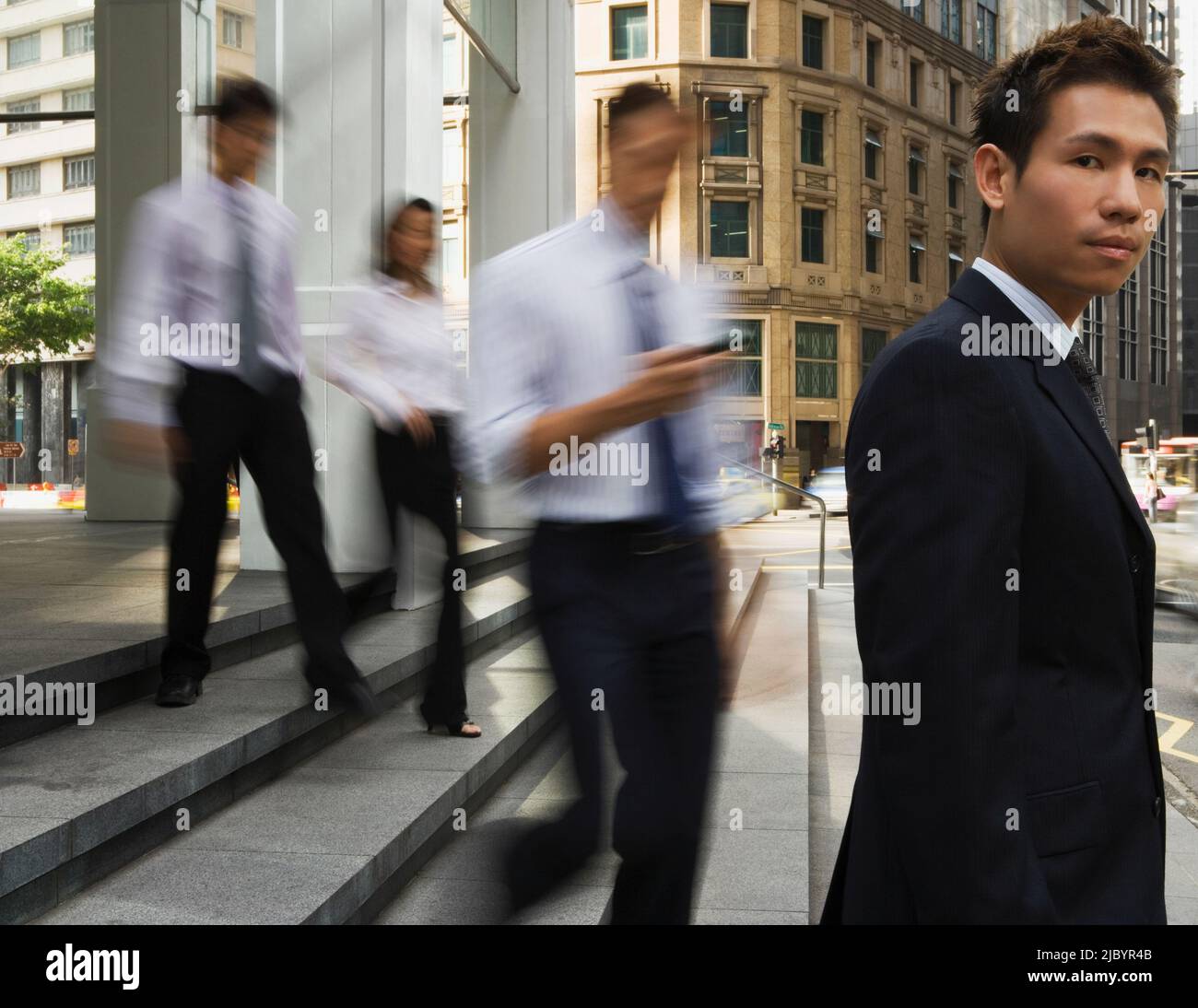 Business person blurred stair hi-res stock photography and images - Alamy