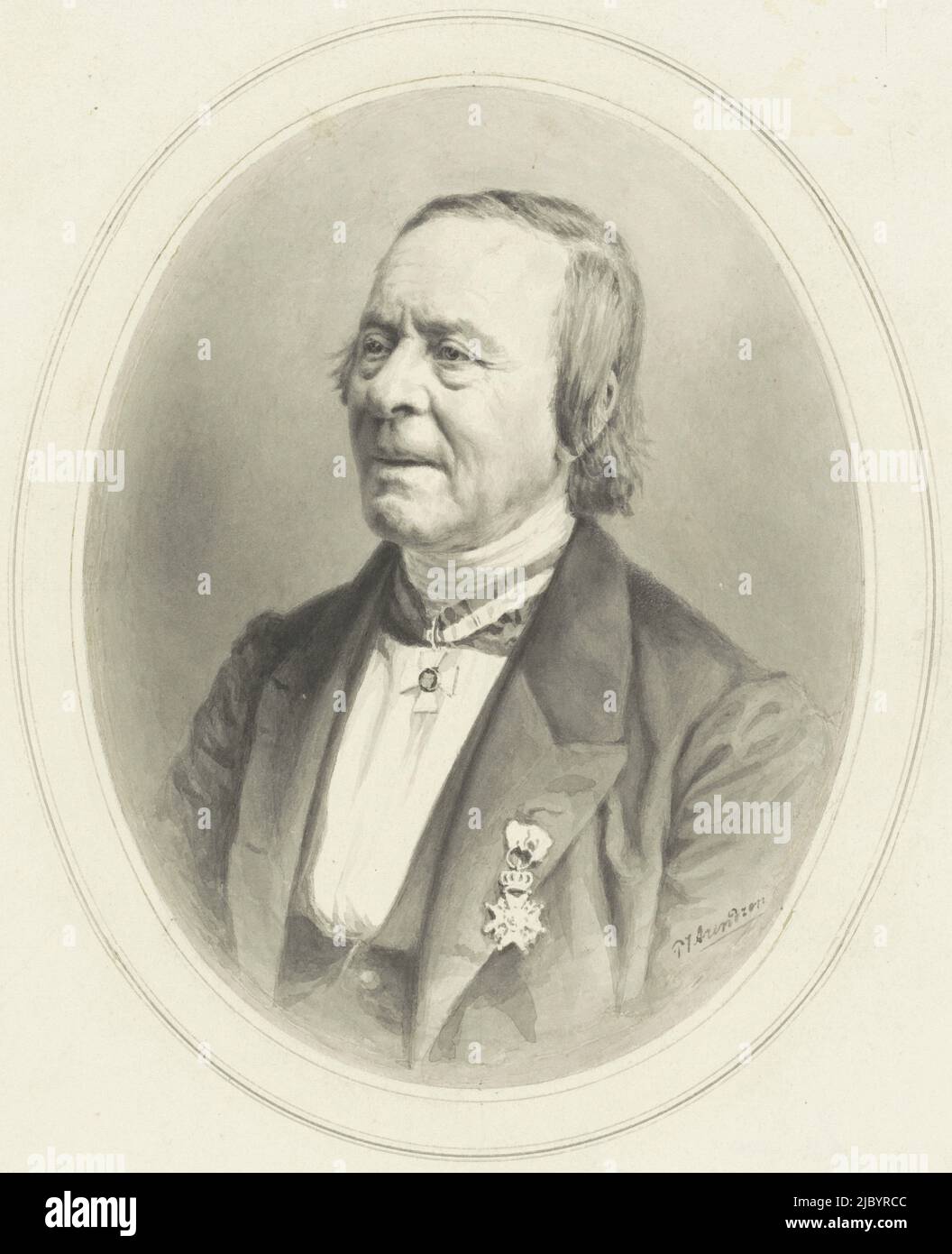 Portrait of Louis Royer, Petrus Johannes Arendzen, 1856 1932