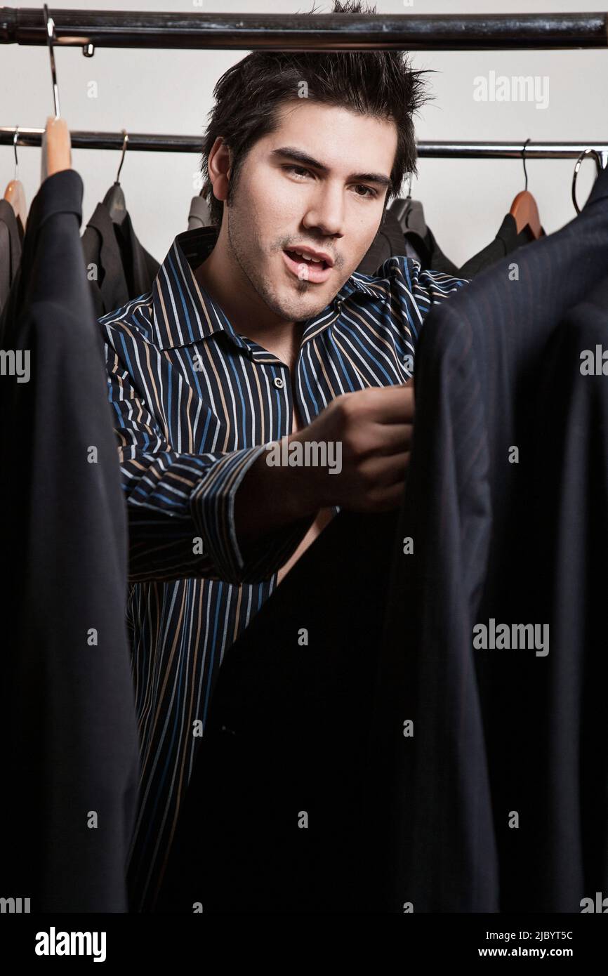 Hispanic Rack Clothes closet hispanic hi-res stock photography and images - Alamy
