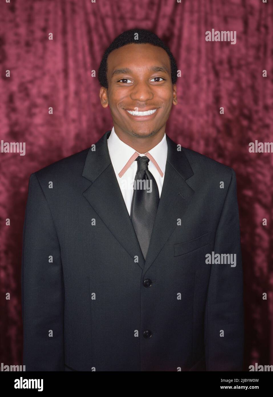 African man wearing tuxedo Stock Photo
