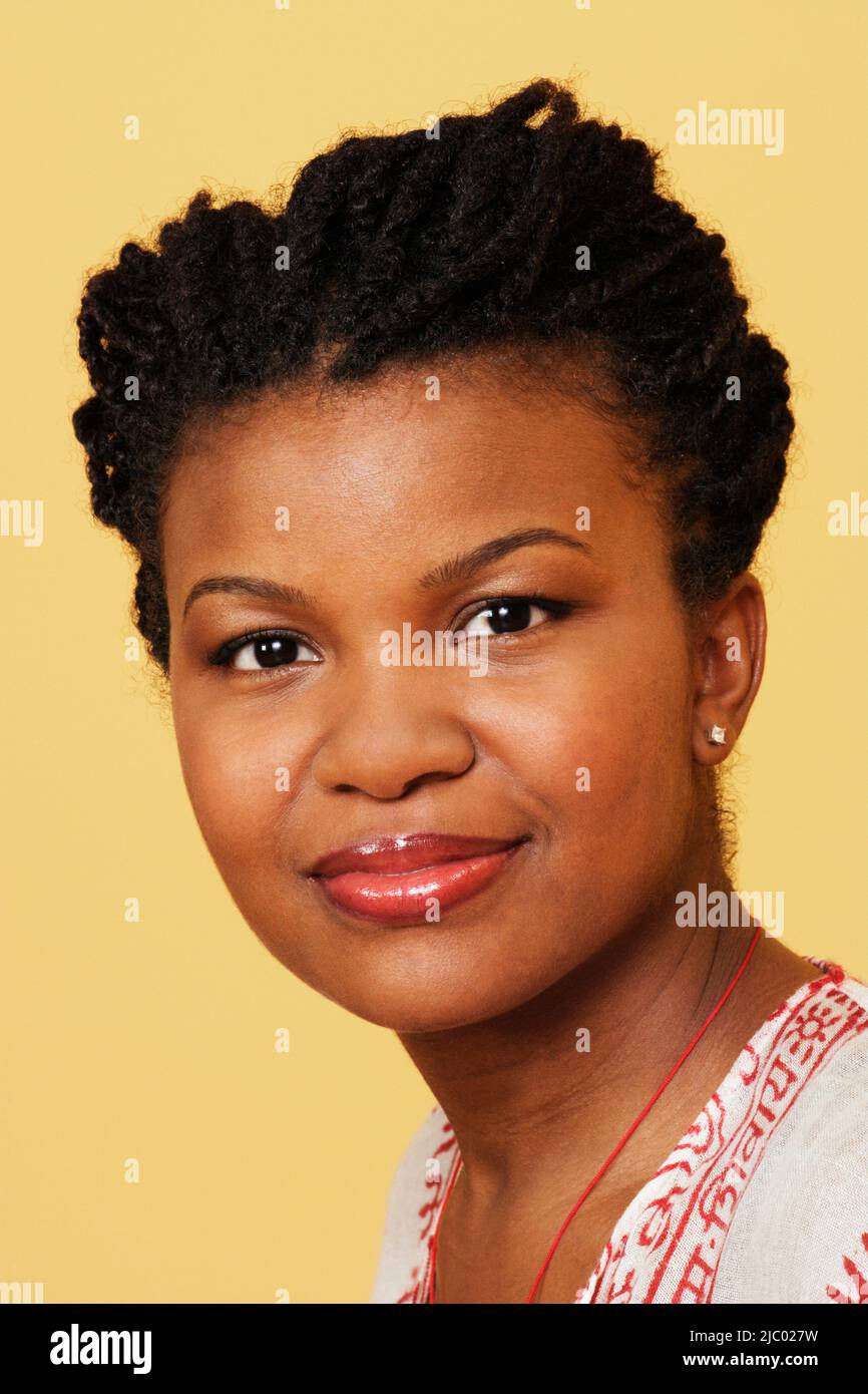 African woman face silhouette hi-res stock photography and images - Alamy