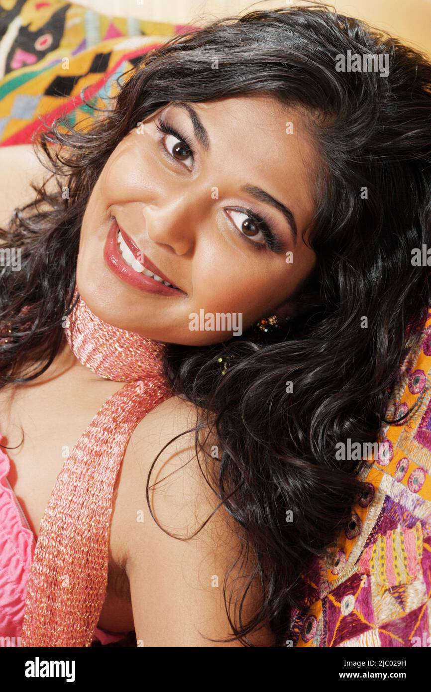 Portrait lovely young indian lady hi-res stock photography and images ...