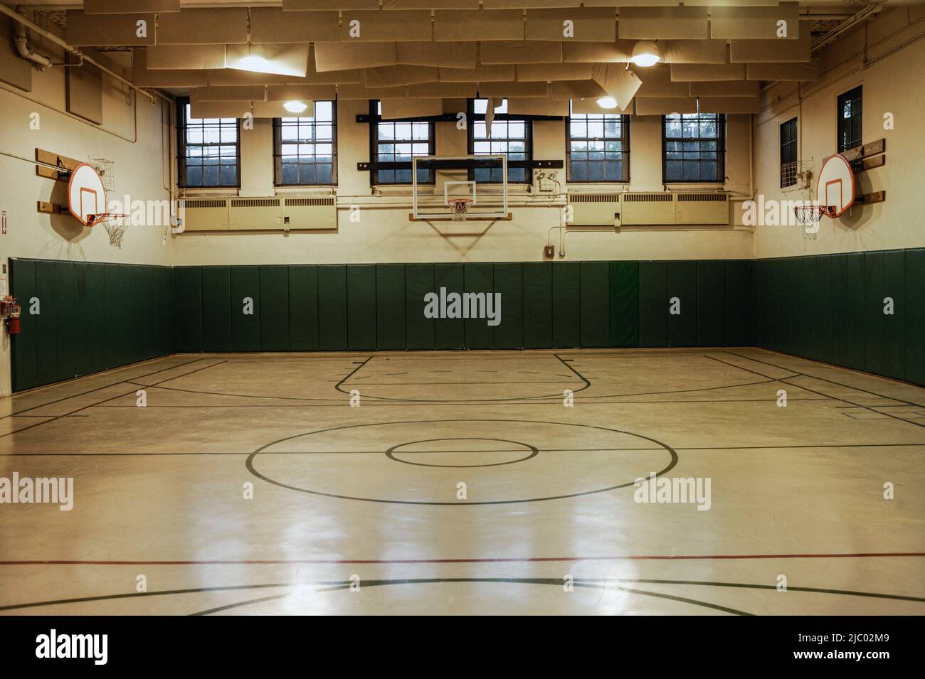 Empty basketball court Stock Photo Alamy
