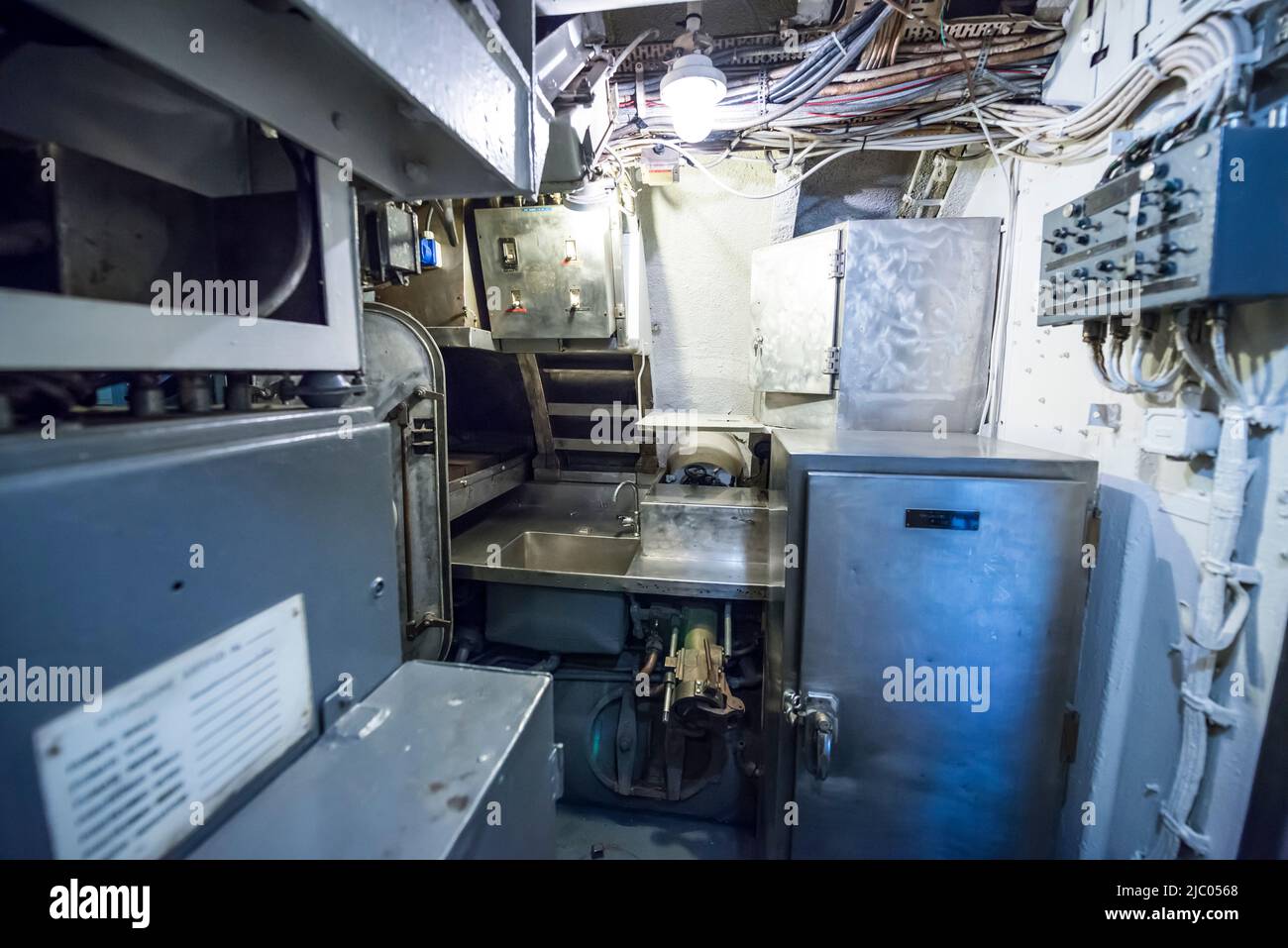 Inside a Submarine Kitchen in Milan, Italy Stock Photo Alamy