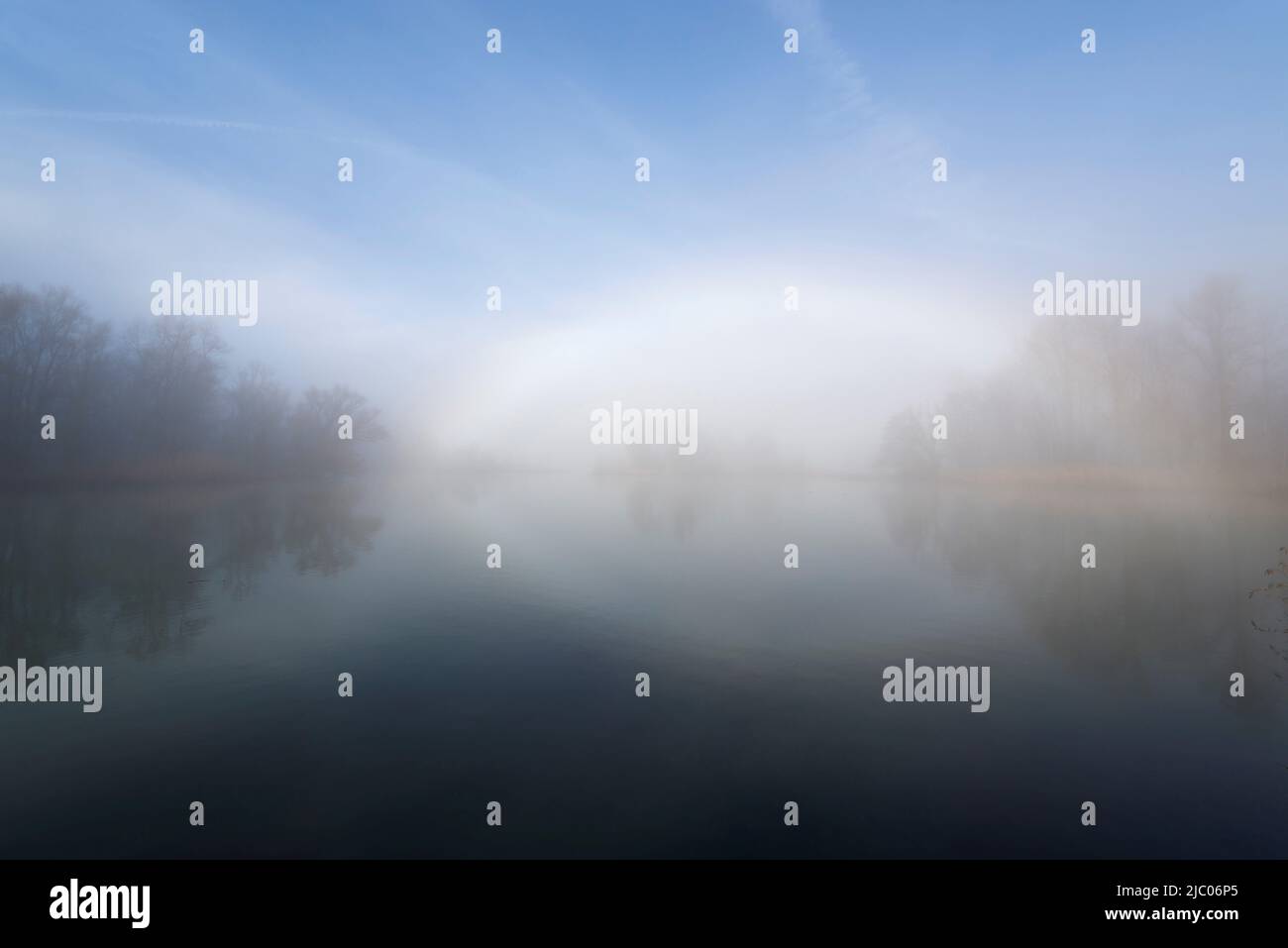 Fog over alpine forest hi-res stock photography and images - Alamy