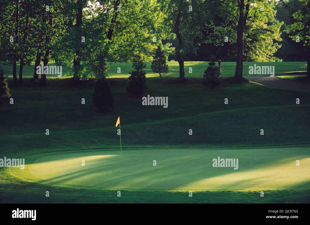 Golf flag at a golf course Firestone Country Club Akron Ohio USA Stock Photo Alamy