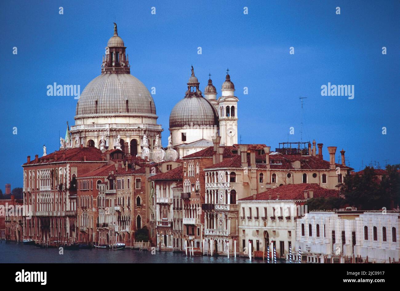 Church in a city, Santa Maria Della Salute, Venice, Italy Stock Photo ...