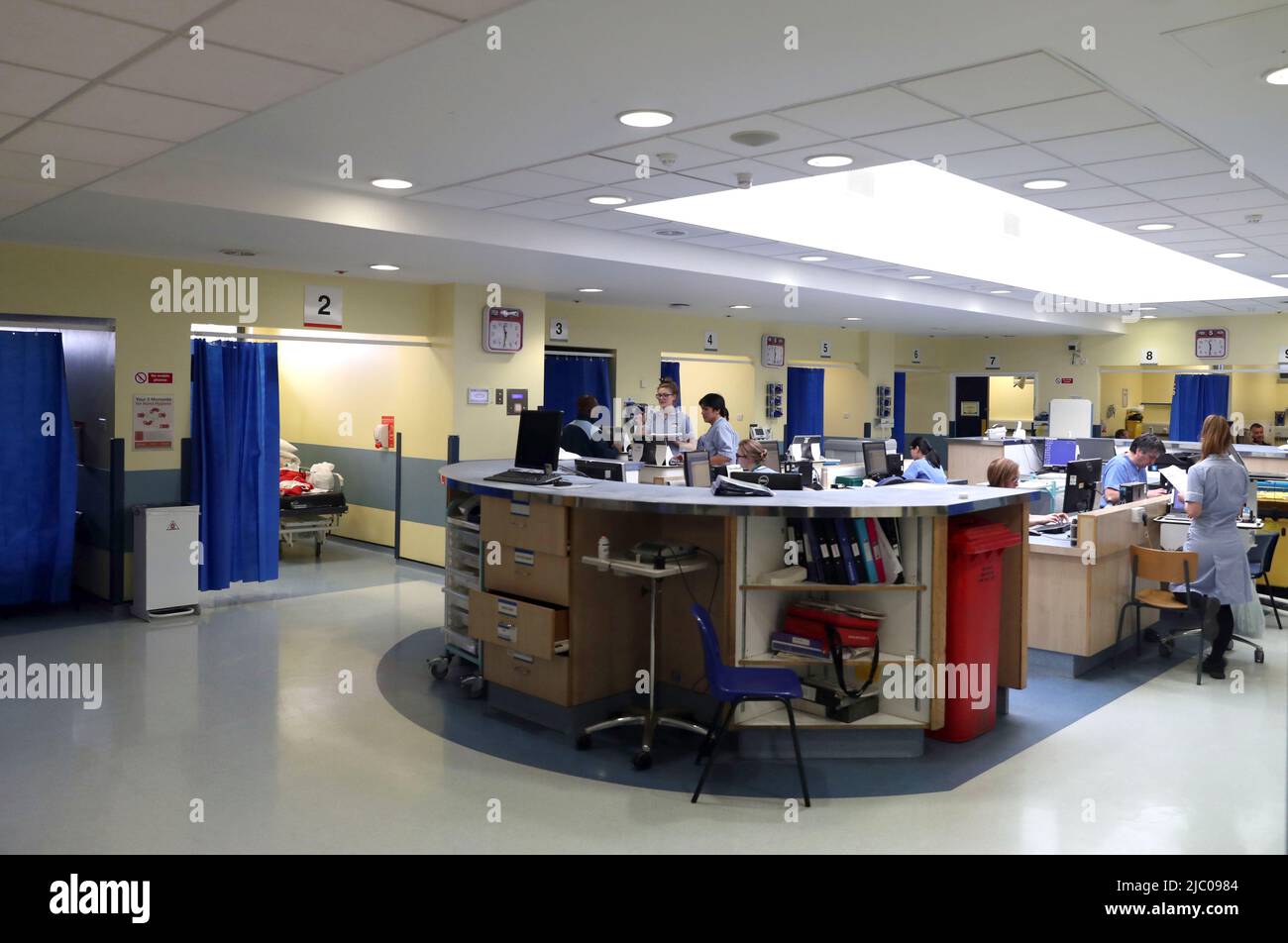 File photo dated 05/02/18 of a general view of the accident and emergency department at Kingston Hospital, as the impact of ongoing workforce shortages is creating a 'worrying picture' for cancer patients in the UK, two new reports have highlighted. Stock Photo