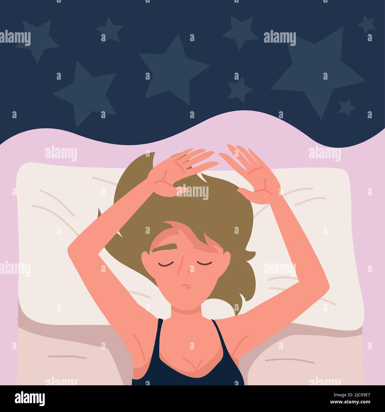 woman sleeping and resting Stock Vector Image & Art - Alamy