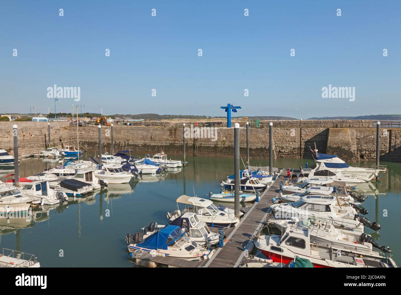 Porthcawl Marina, Porthcawl, Bridgend, South Wales, UK Stock Photo