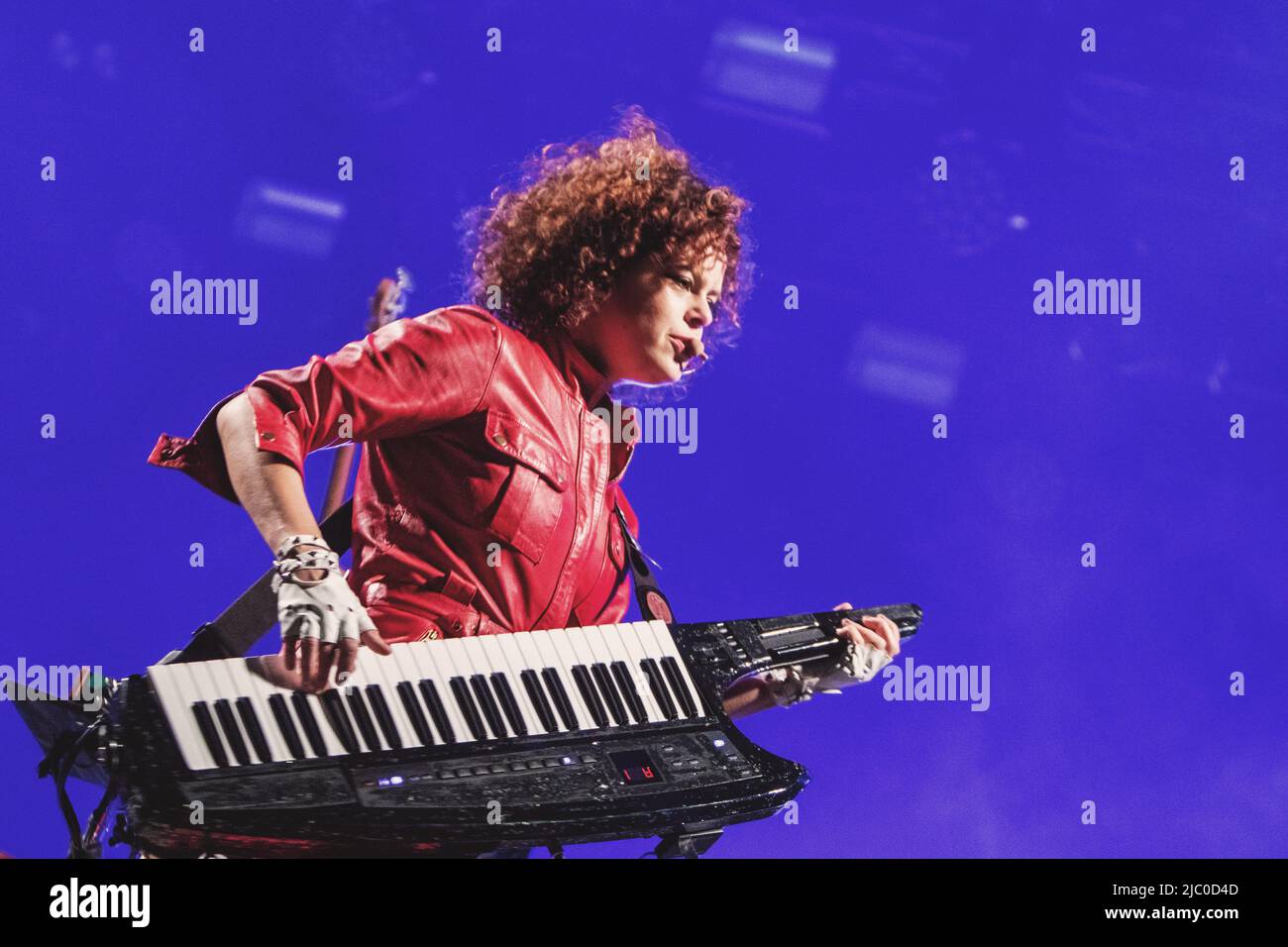 Régine Chassagne Of Arcade Fire Rock Band Performs Live On Stage At