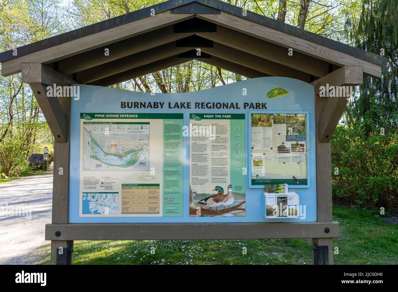 Burnaby Lake Regional Park. Burnaby, British Columbia, Canada Stock