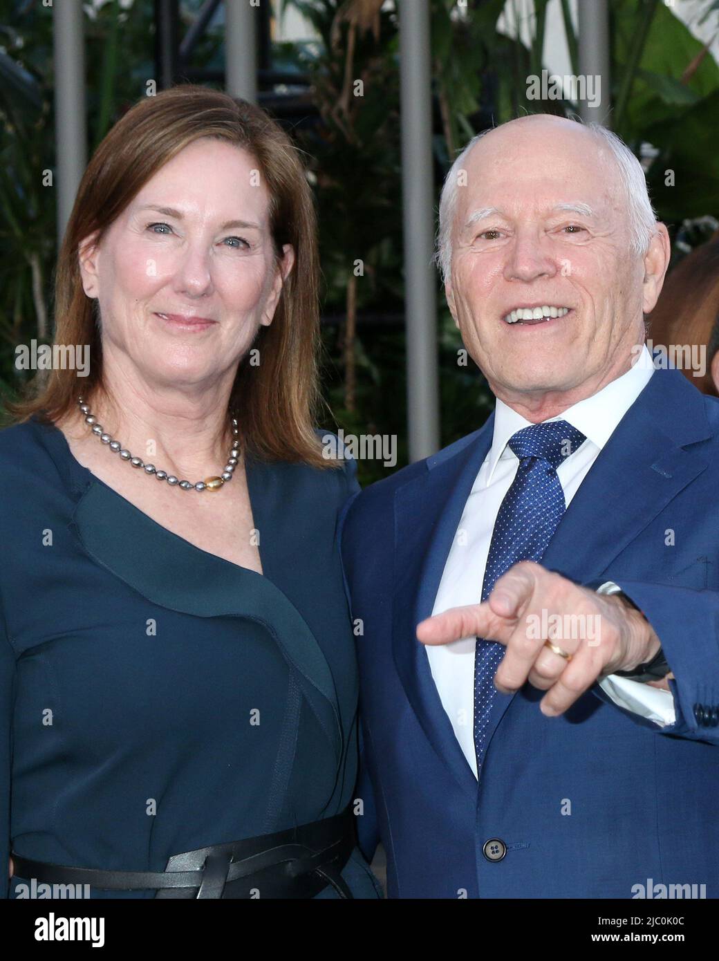 LOS ANGELES JUN 6 Kathleen Kennedy, Frank Marshall at the Jurassic