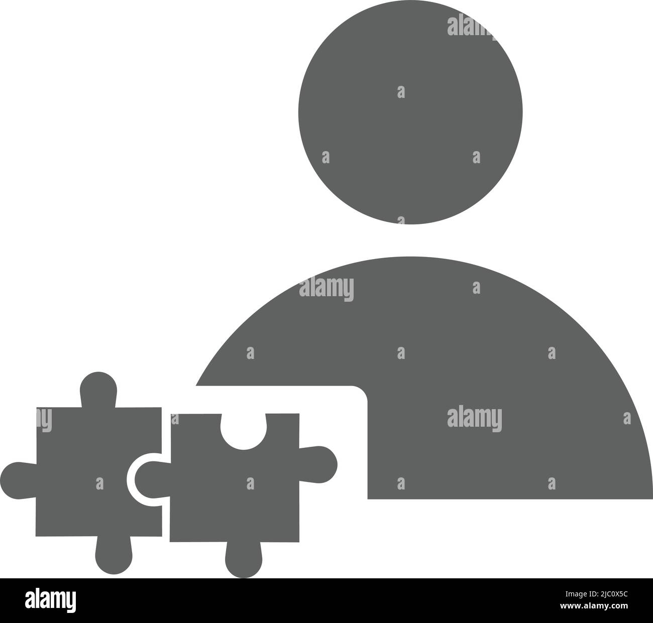 Man, puzzle, teamwork icon - Simple editable vector EPS file Stock ...