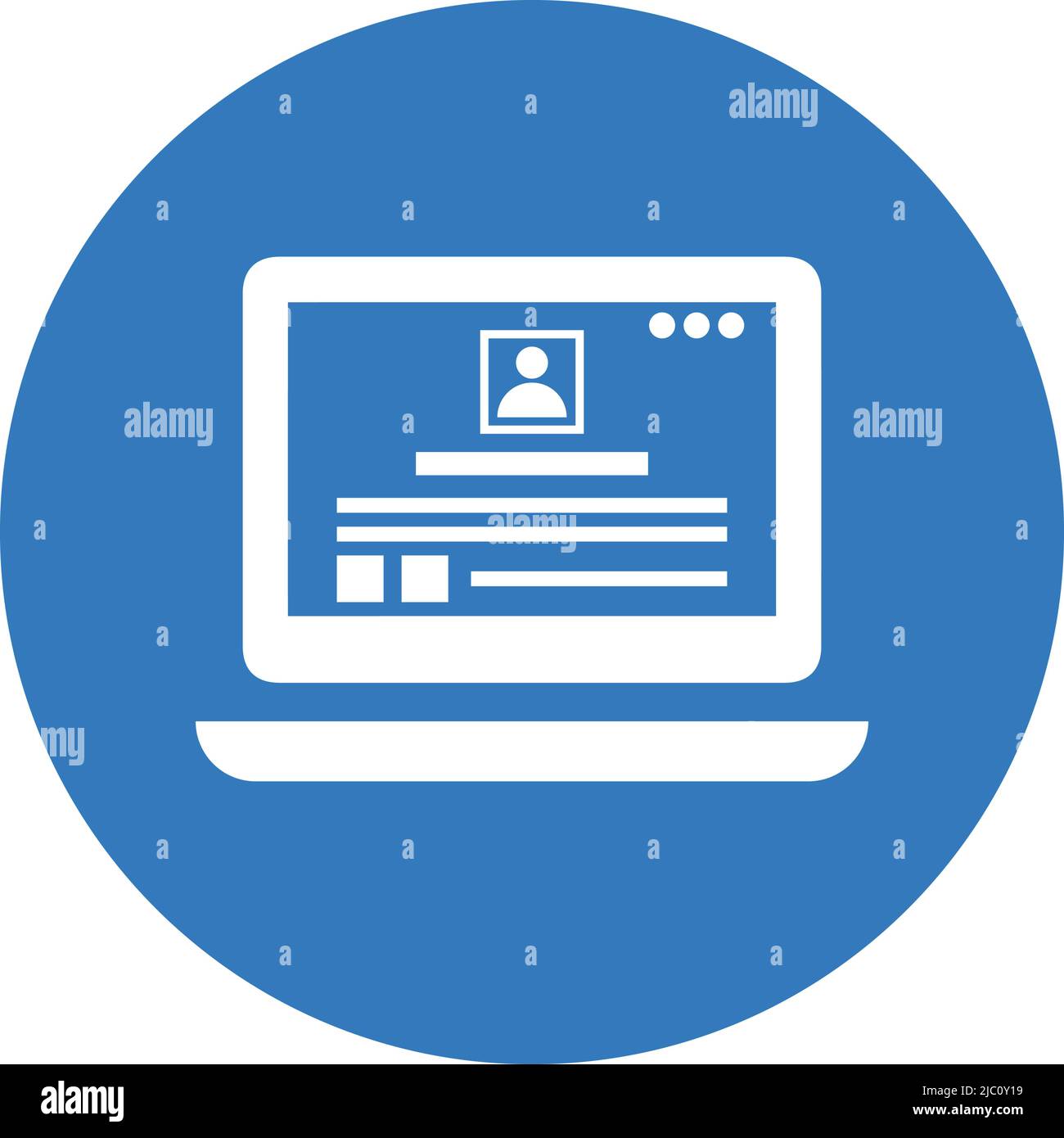 Portfolio, resume, job icon - Simple editable vector EPS file. Stock Vector