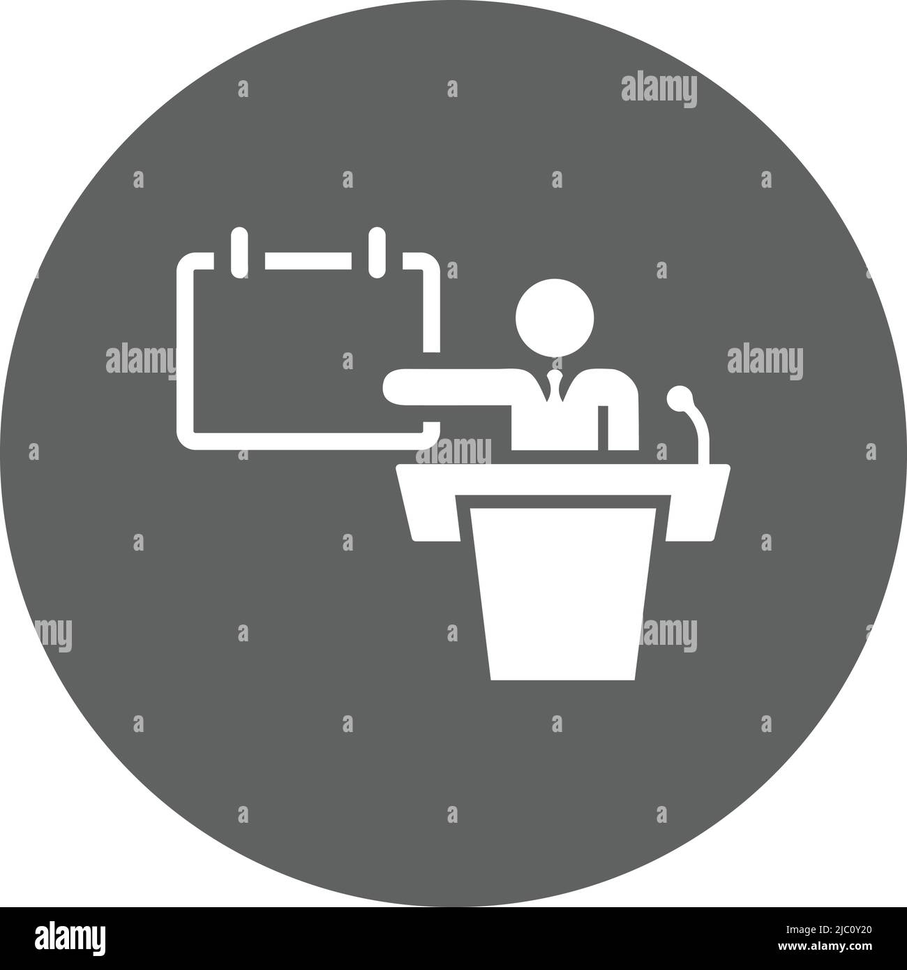 Presentation, speech, talk icon - Simple editable vector EPS file Stock ...