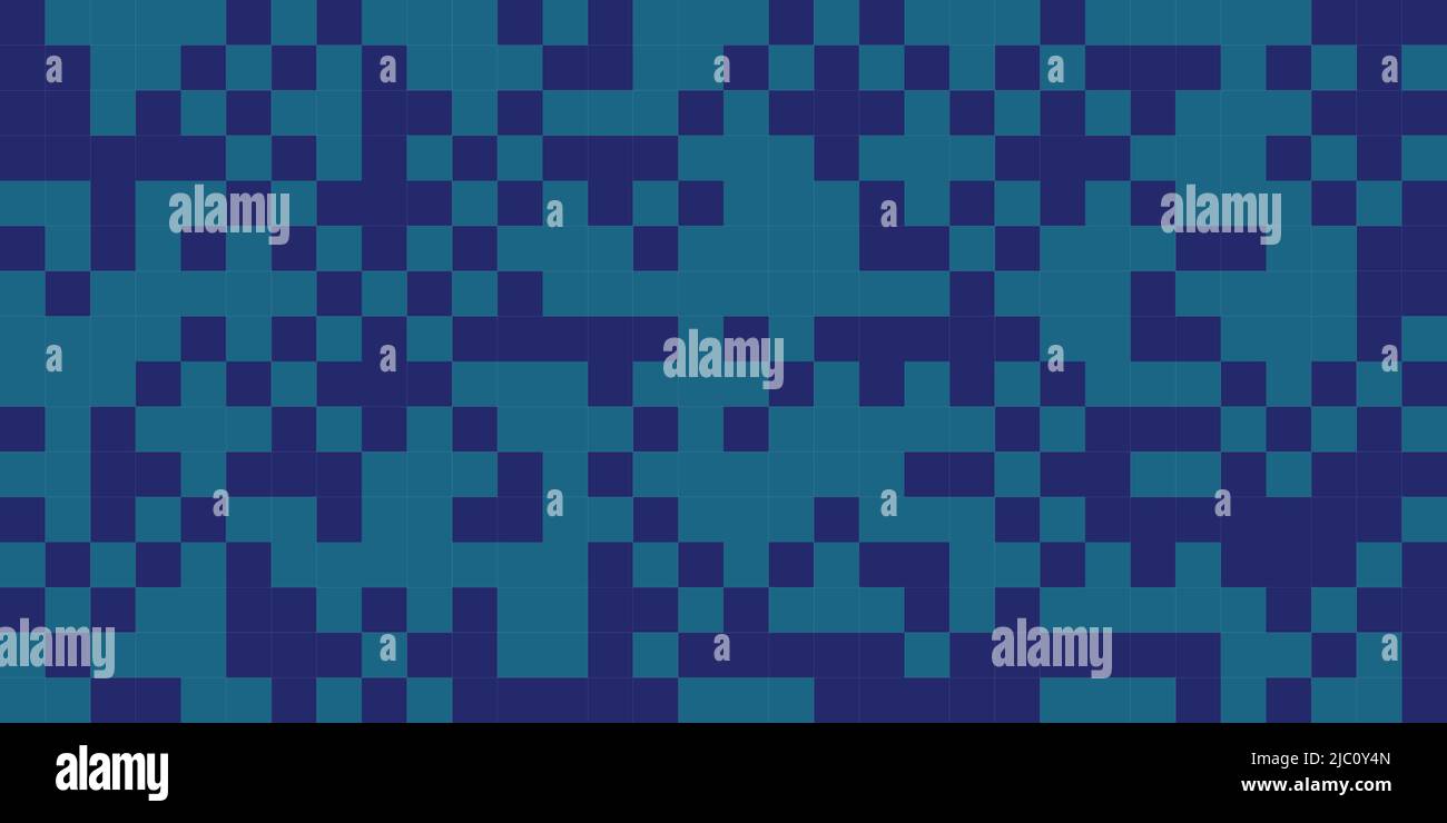 Background with pixels, abstract digital banner. Background with squares, digital pattern. Vector seamless cover Stock Vector