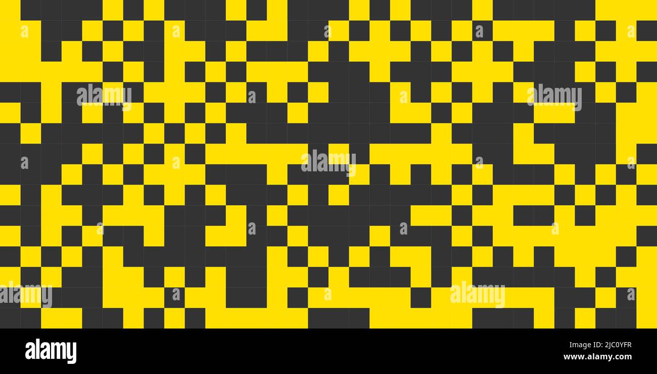 Background with pixels, abstract digital banner. Background with squares, digital pattern. Vector seamless cover Stock Vector