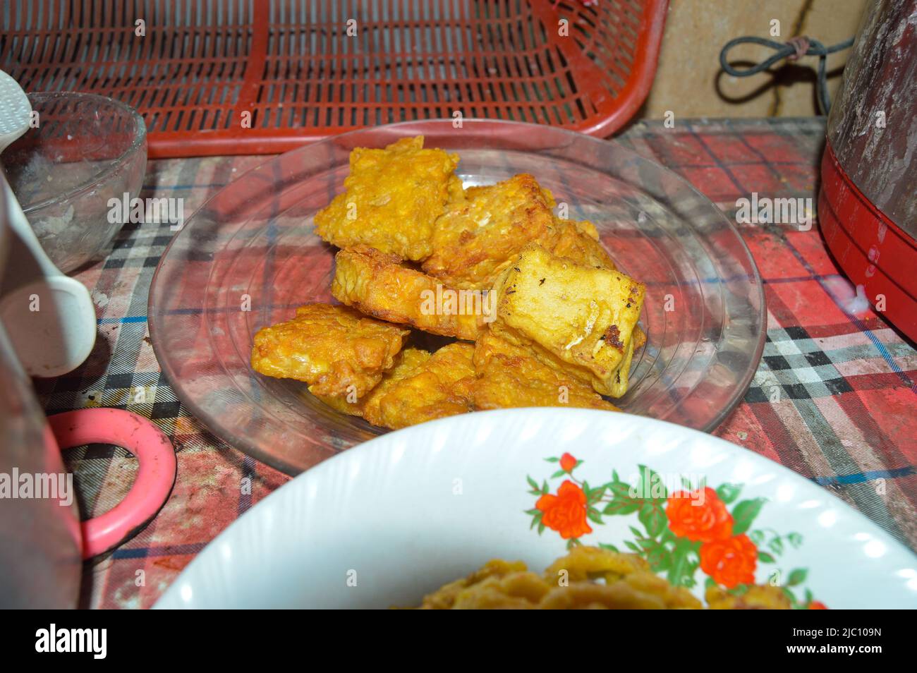 shot on fried tofu, a typical Indonesian side dish Stock Photo - Alamy