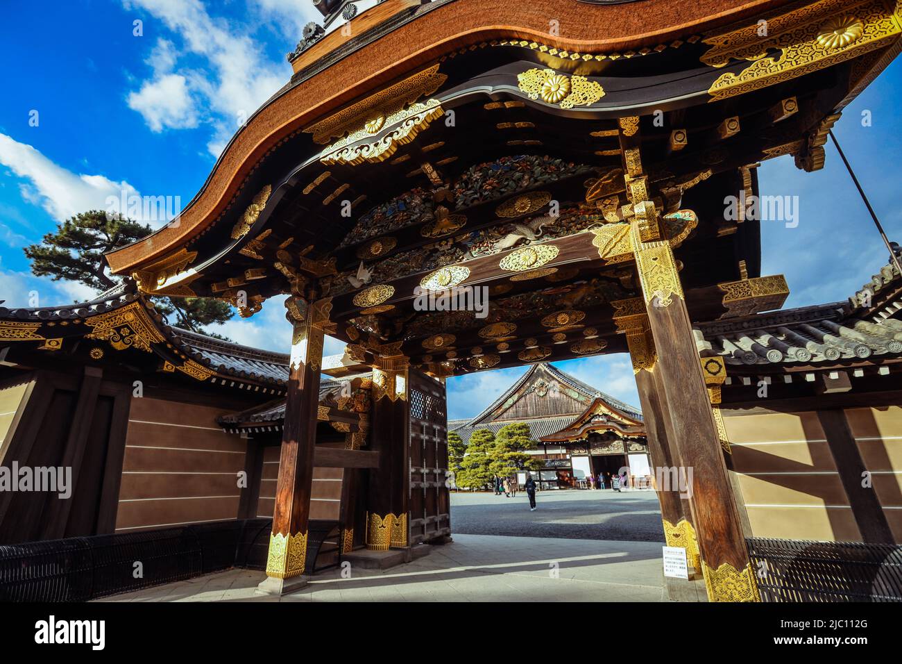 Beautiful Nijo Castle in Kyoto, Japan Stock Photo