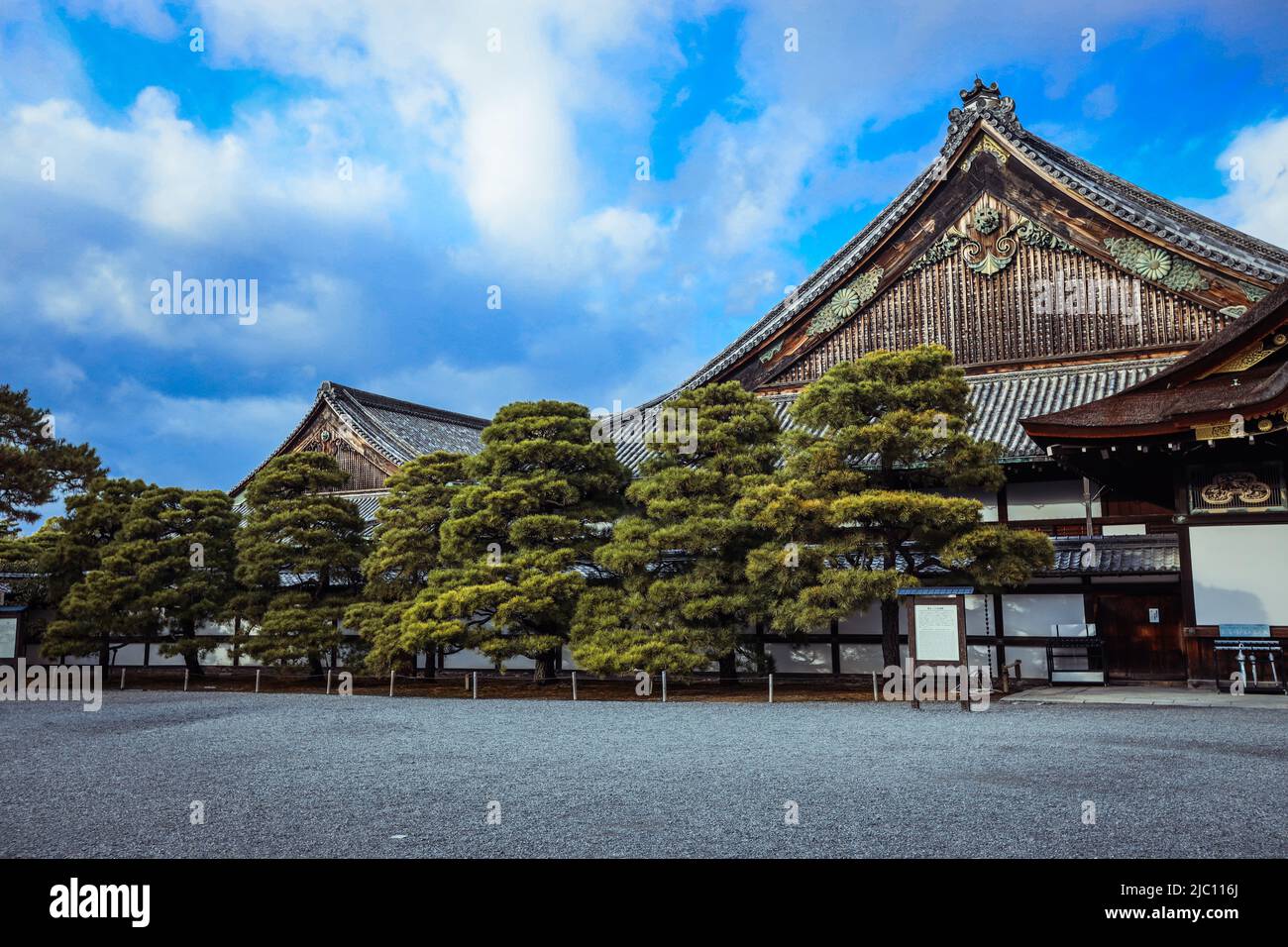 Beautiful Nijo Castle in Kyoto, Japan Stock Photo