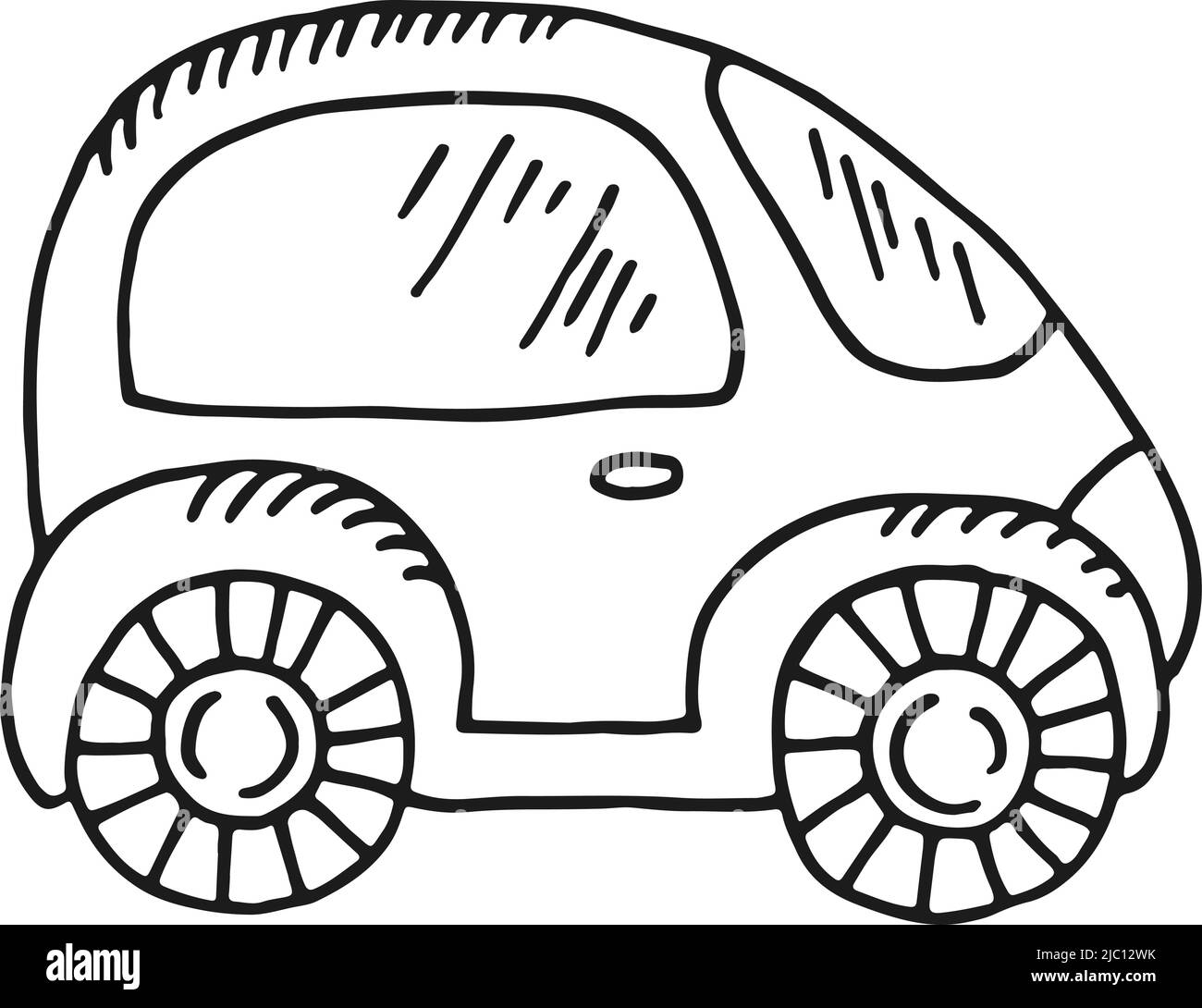Toy car sketch. Cute child auto drawing Stock Vector Image & Art - Alamy