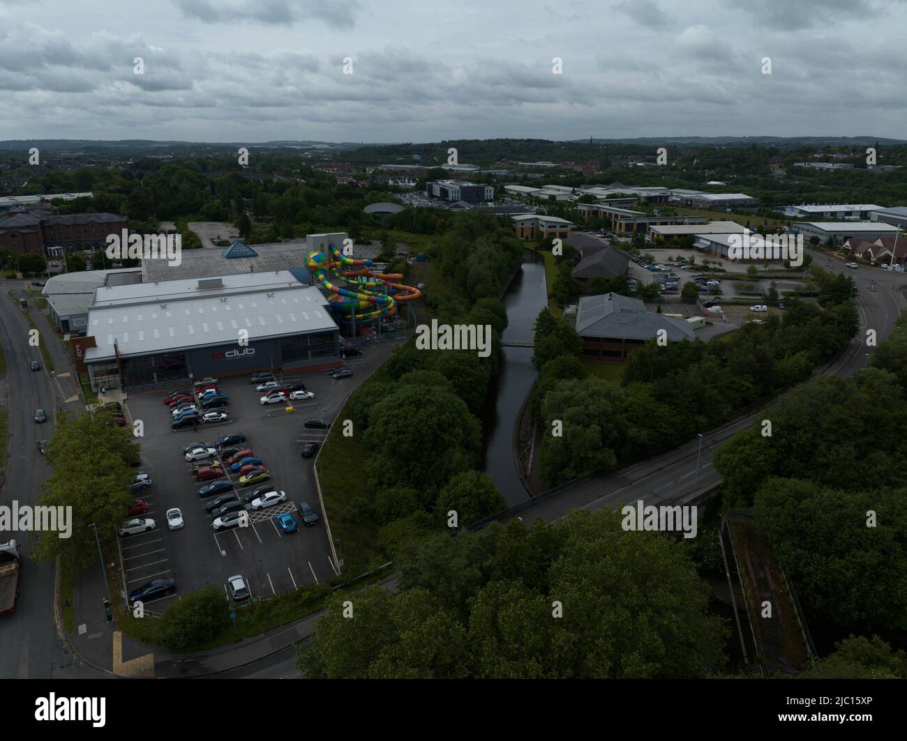 An Abandoned and Closed Waterworld Swimming Stoke on Trent after the 999 Emergency on June 8th