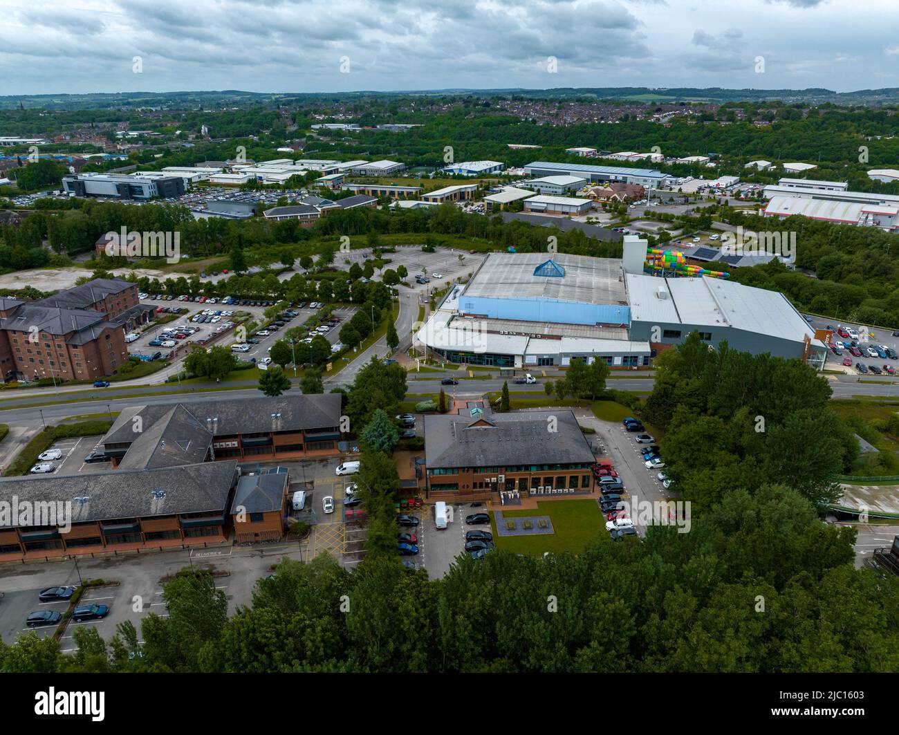 An Abandoned and Closed Waterworld Swimming Stoke on Trent after the 999 Emergency on June 8th