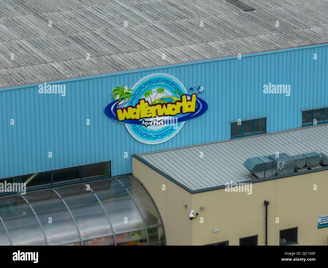 An Abandoned and Closed Waterworld Swimming Stoke on Trent after the 999 Emergency on June 8th