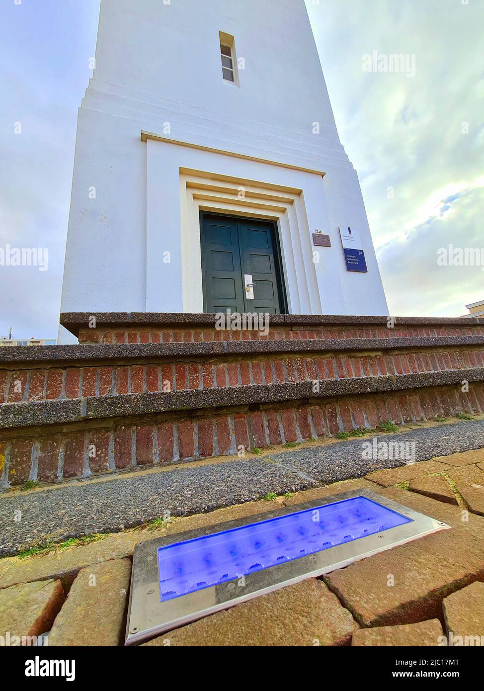 entrance of the Noordwijk Lighthouse, Netherlands, Noordwijk aan Zee Stock Photo