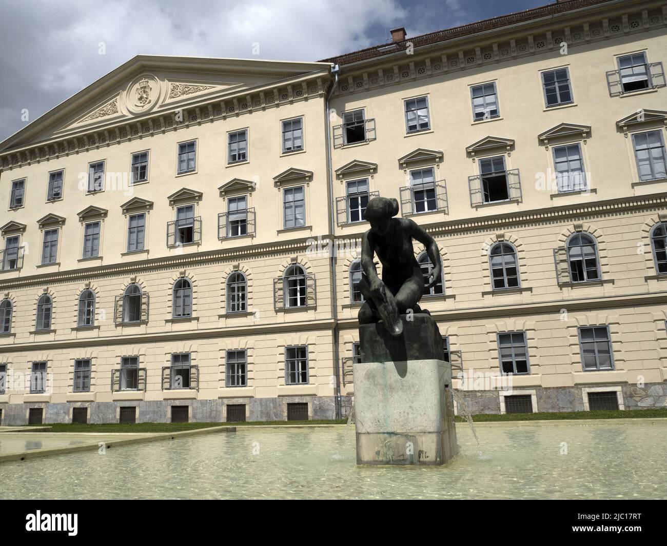 Rosariumbrunnen Graz Austria historical buildings view city Stock Photo ...