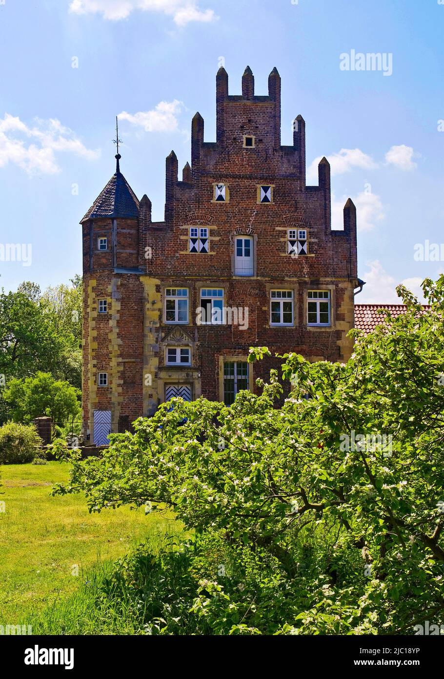 House of Klein-Schonebeck, manor, Germany, North Rhine-Westphalia, Muensterland, Nottuln Stock Photo
