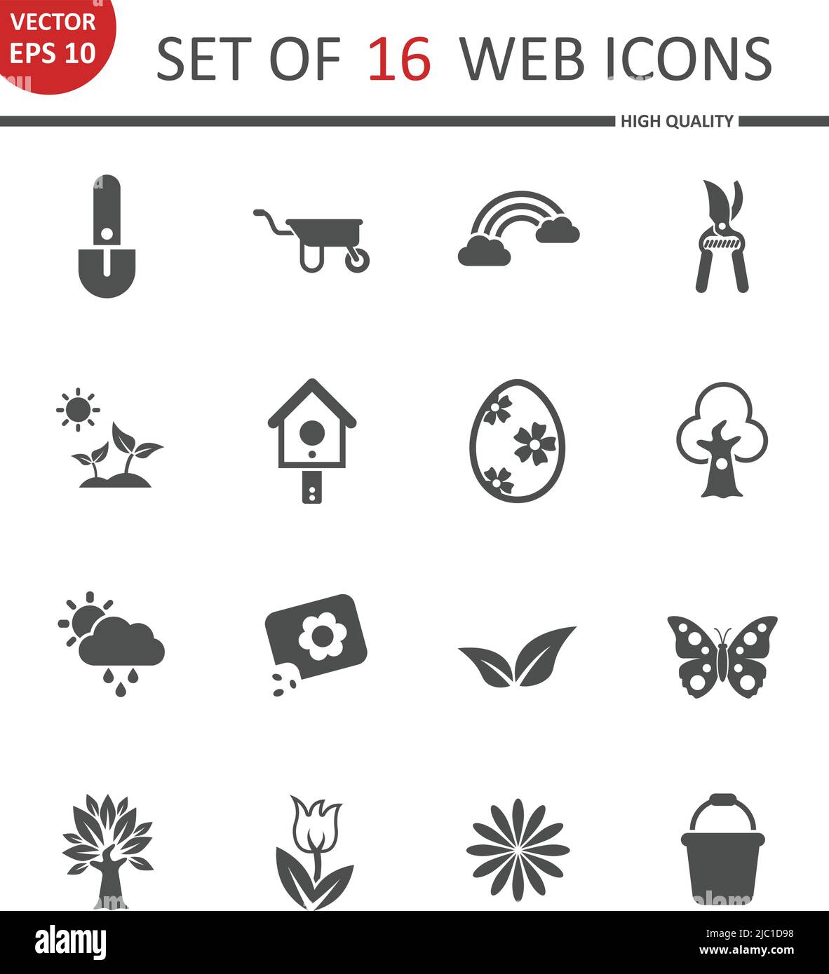 Spring web icons Stock Vector Image & Art - Alamy