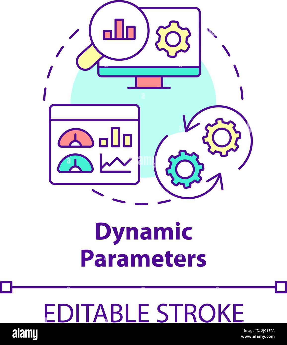 Dynamic parameters concept icon Stock Vector Image & Art - Alamy