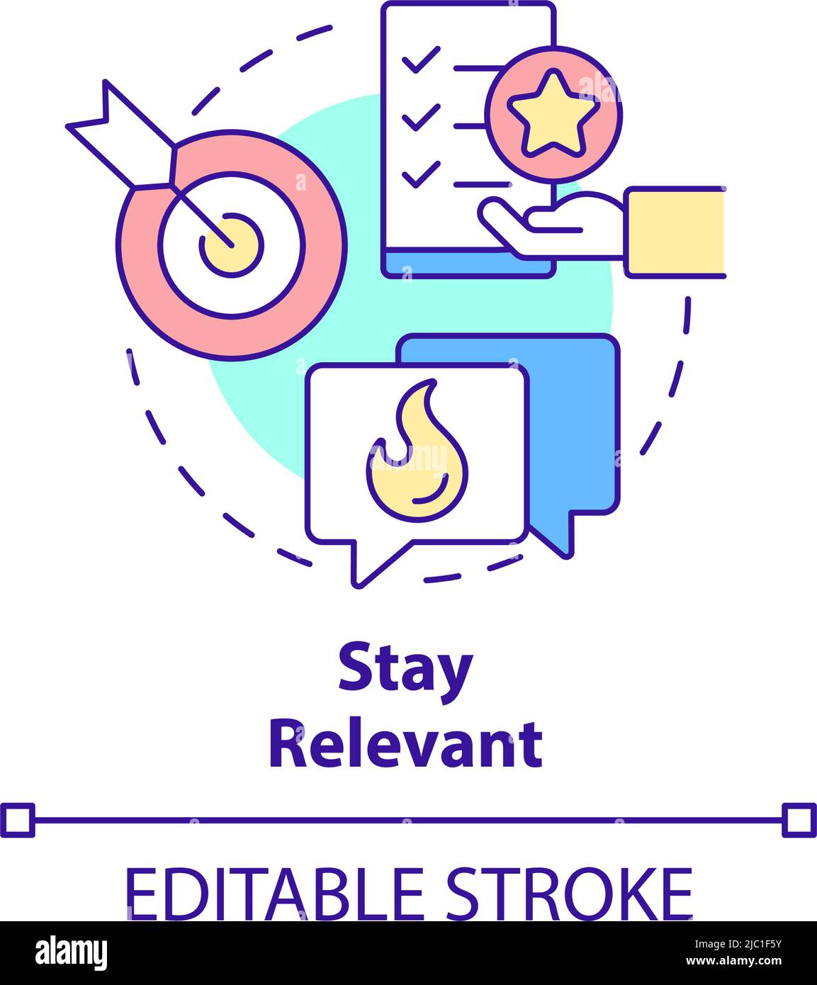 Stay relevant concept icon Stock Vector Image & Art Alamy