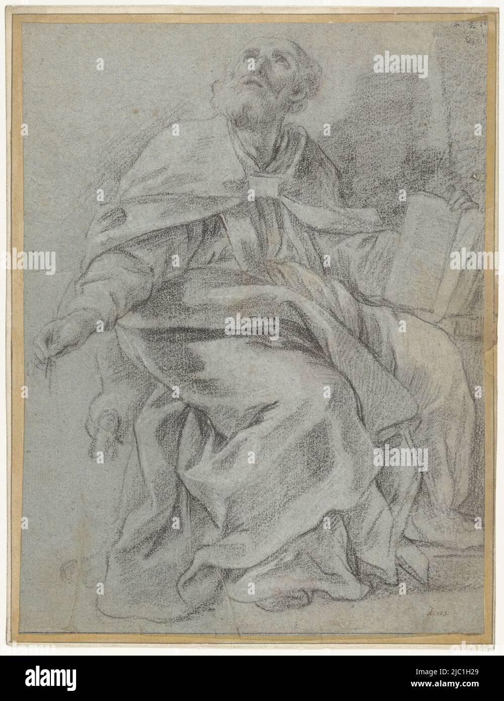 Beholding Saint Hilarius, the Trinity, draughtsman Guillaume Courtois