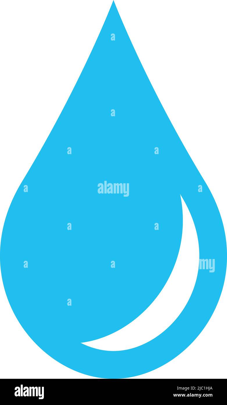 Water drop icon. Fresh clean blue liquid sign Stock Vector Image & Art ...