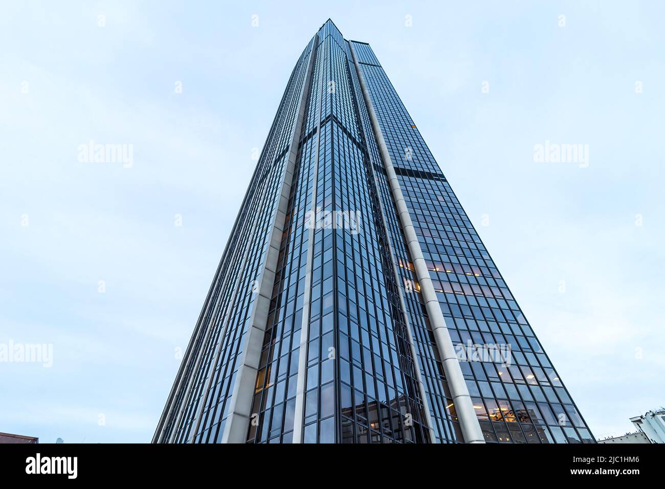 Paris, France - March 18, 2018: Tour Gan is an office skyscraper located in La Défense, the high-rise business district situated west of Paris, France Stock Photo