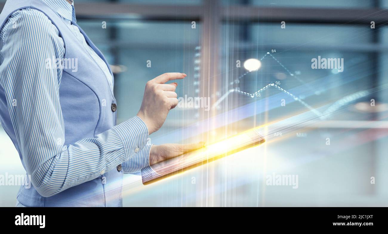 Business and innovation concept . Mixed media Stock Photo - Alamy