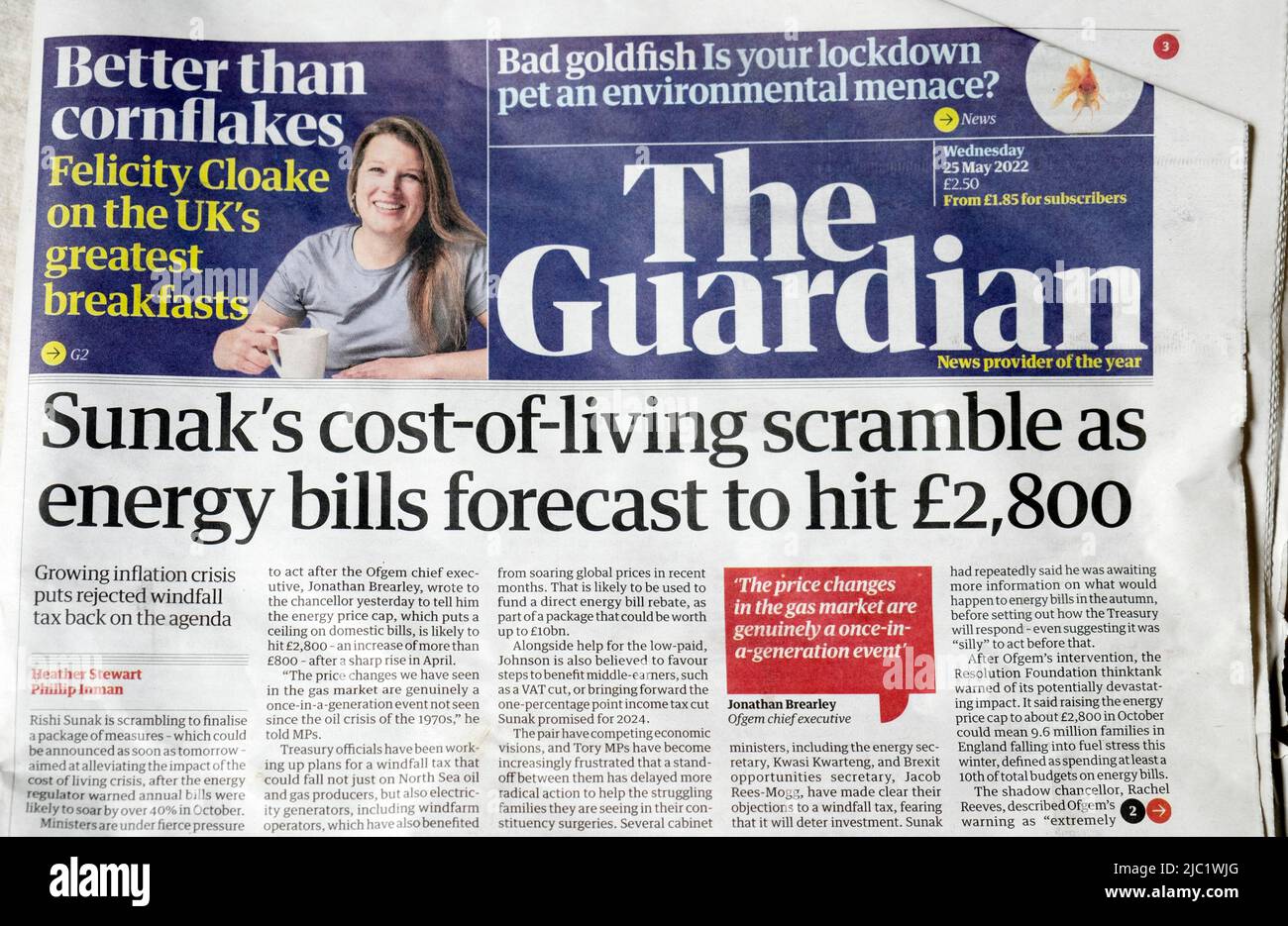 Rishi 'Sunak 's costofliving scramble as energy bills forecast to hit