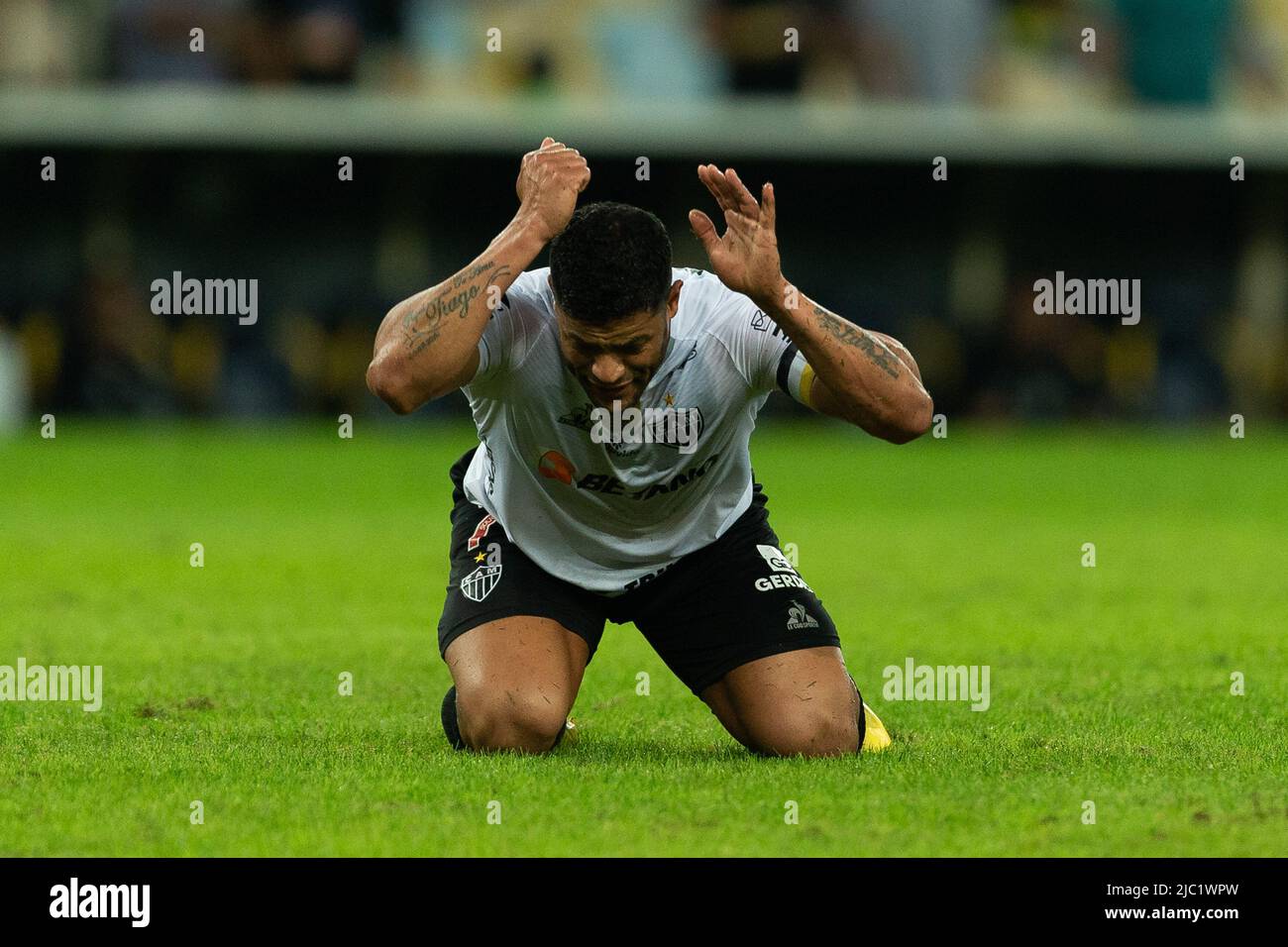 Rio De Janeiro, Brazil. 08th June, 2022. Hulk of Atletico-MG during the match between Fluminense and Atletico-MG as part of Brasileirao Serie A 2022 at Maracana Stadium on June 08, 2022 in Rio de Janeiro, Brazil. This game is valid for the third of thirty-eight rounds of the Brasileirao Serie A 2022. (Photo by Ruano Carneiro/Carneiro Images/Sipa USA) Credit: Sipa USA/Alamy Live News Stock Photo